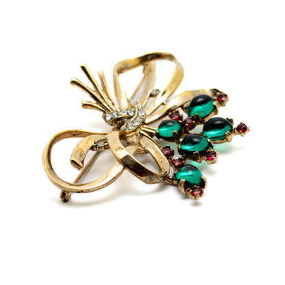 Crown Trifari by Alfred Philippe 1940s Sterling Bow Brooch
