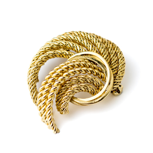 Henkel and Grosse for Dior 1968 Abstract Knot Vintage Brooch