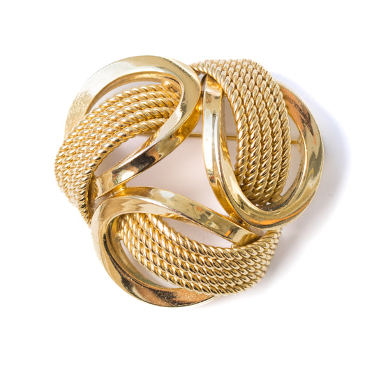 Henkel and Grosse for Dior 1970 Domed Knot Vintage Brooch
