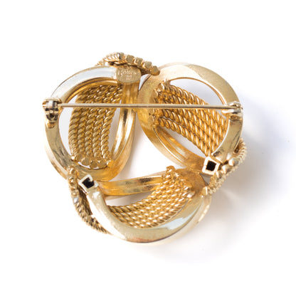 Henkel and Grosse for Dior 1970 Domed Knot Vintage Brooch