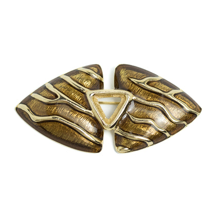 Guy Laroche Vintage Enamel Bow Brooch
