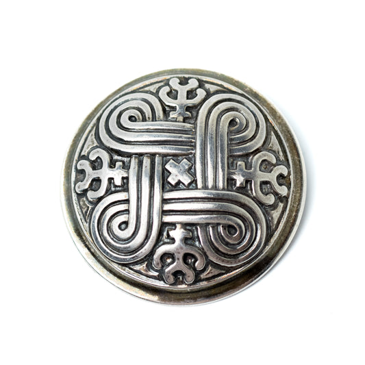 Kalevala Koru Silver Brooch with Saint John’s Arms Motif - Hannunvaakuna