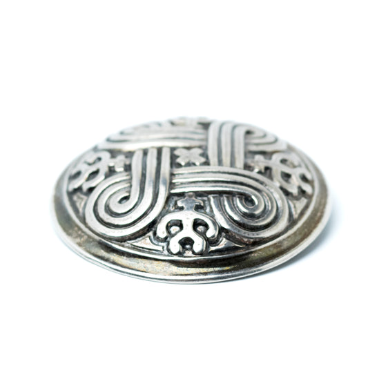 Kalevala Koru Silver Brooch with Saint John’s Arms Motif - Hannunvaakuna