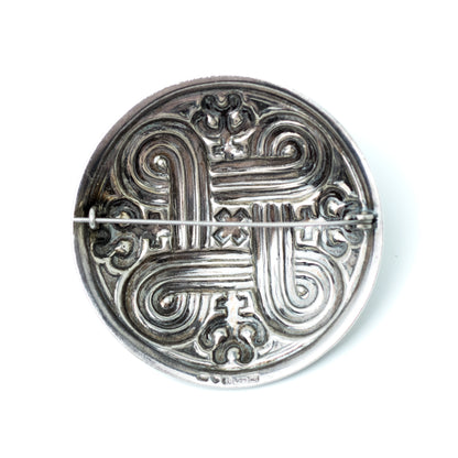 Kalevala Koru Silver Brooch with Saint John’s Arms Motif - Hannunvaakuna