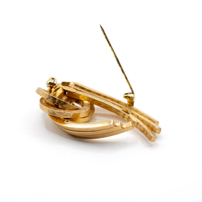 1950er Henkel & Grosse für Dior Goldener Knoten Brosche
