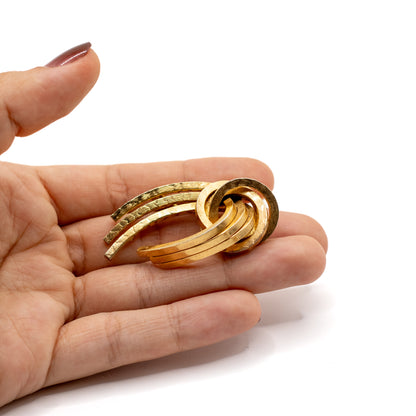 1950er Henkel & Grosse für Dior Goldener Knoten Brosche