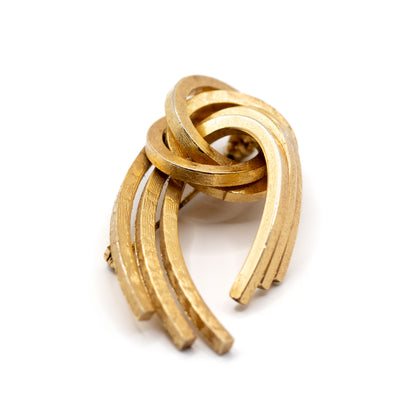 1950er Henkel & Grosse für Dior Goldener Knoten Brosche