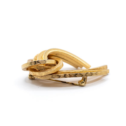 1950er Henkel & Grosse für Dior Goldener Knoten Brosche