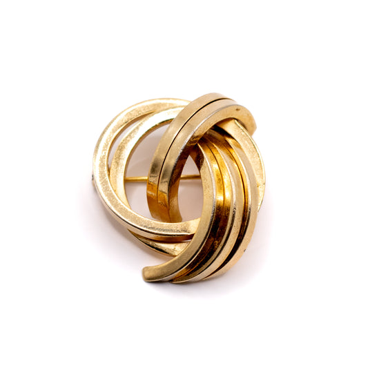 1960s Henkel & Grosse for Dior Golden Knot Vintage Brooch