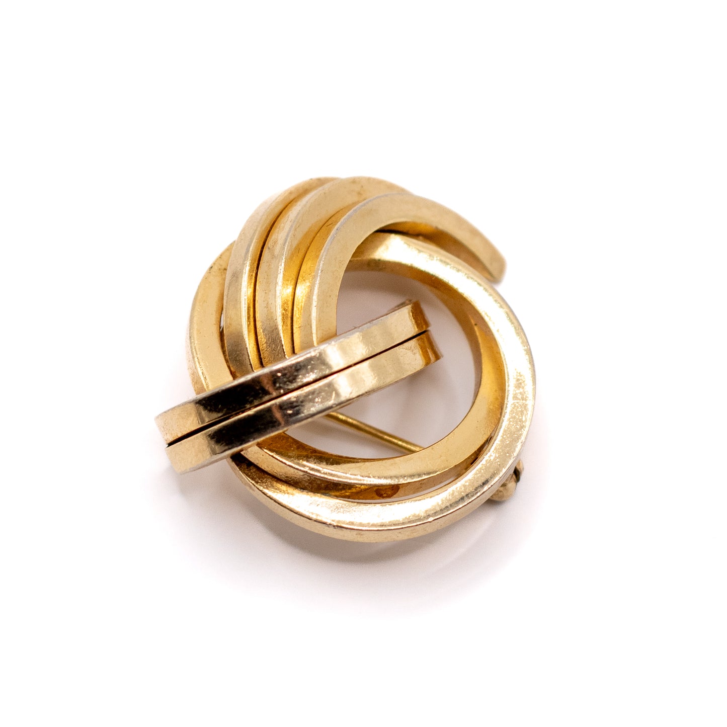 1960er Henkel & Grosse für Dior goldene Knoten-Vintage-Brosche