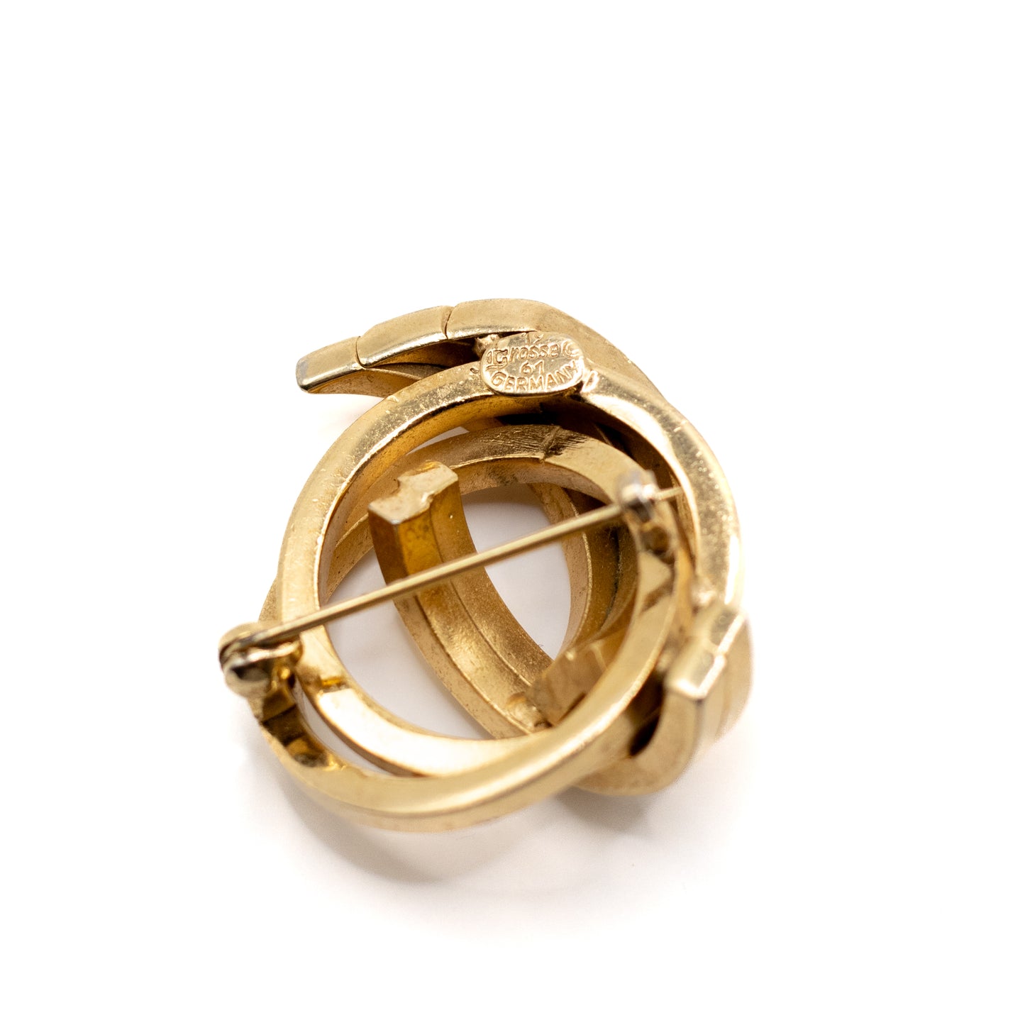 1960er Henkel & Grosse für Dior goldene Knoten-Vintage-Brosche