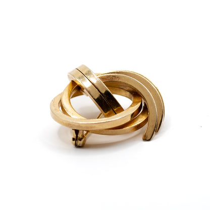 1960er Henkel & Grosse für Dior goldene Knoten-Vintage-Brosche