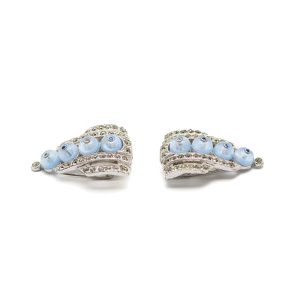 Crown Trifari Art Deco Fur Clips Pair by Alfred Philippe