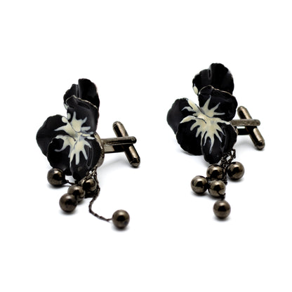Anne Fontaine Orchid  Vintage Cufflinks