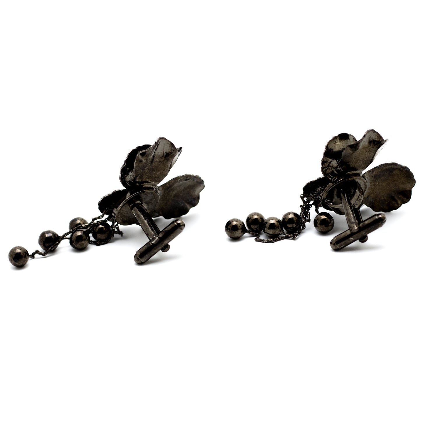 Anne Fontaine Orchid  Vintage Cufflinks