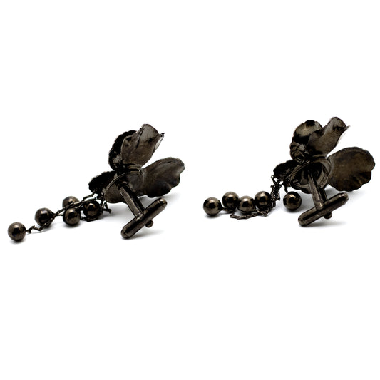 Anne Fontaine Orchid  Vintage Cufflinks