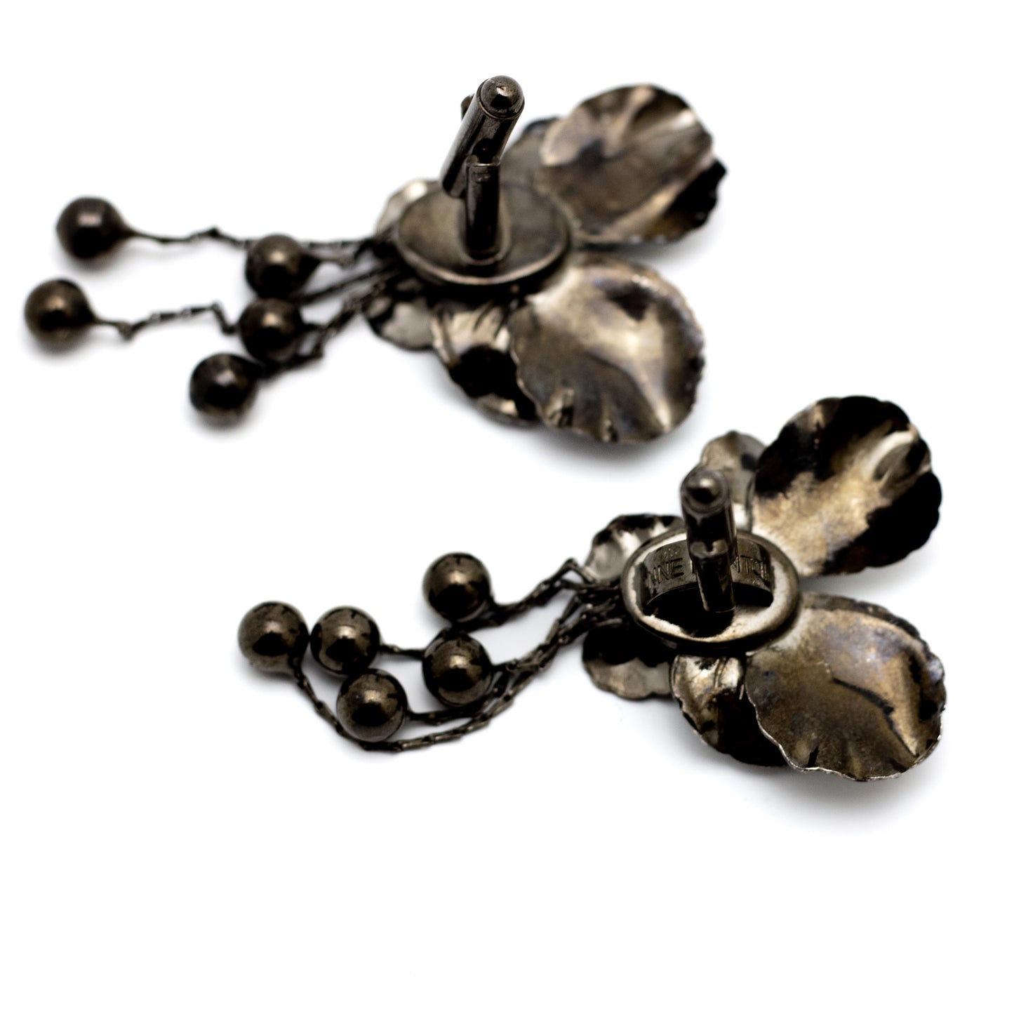 Anne Fontaine Orchid  Vintage Cufflinks