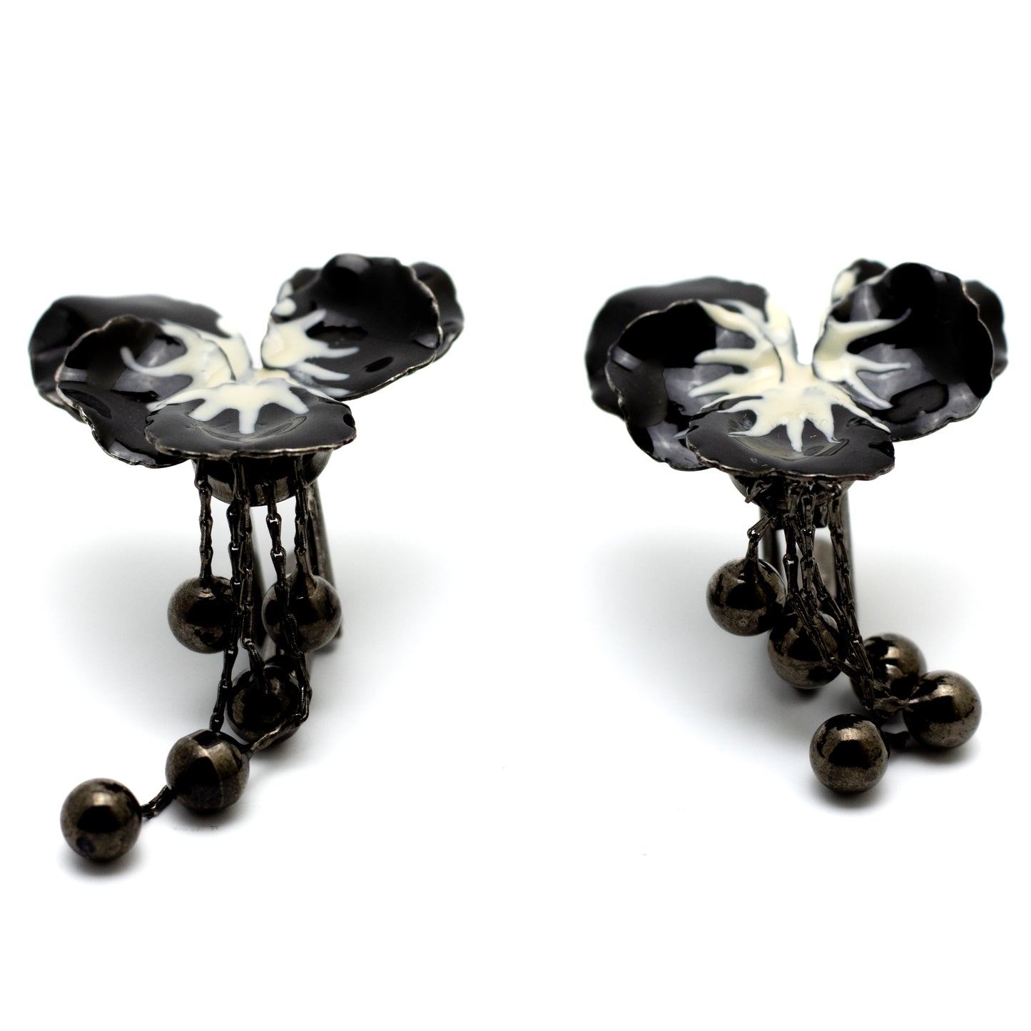 Anne Fontaine Orchid  Vintage Cufflinks
