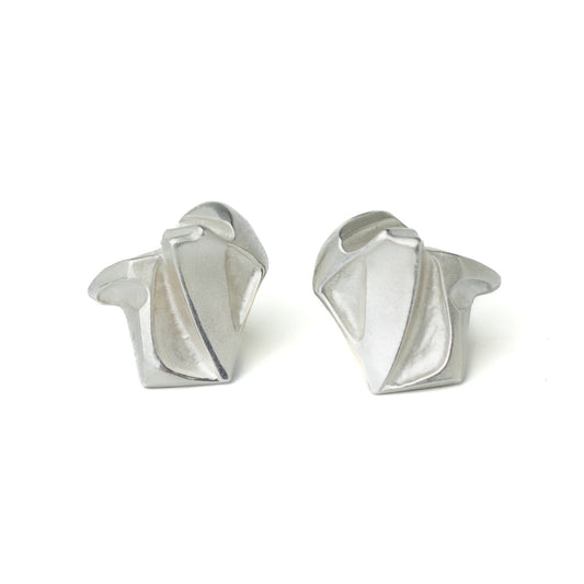 Lapponia Nastassia Sterling Silver Stud Earrings by Björn Weckström