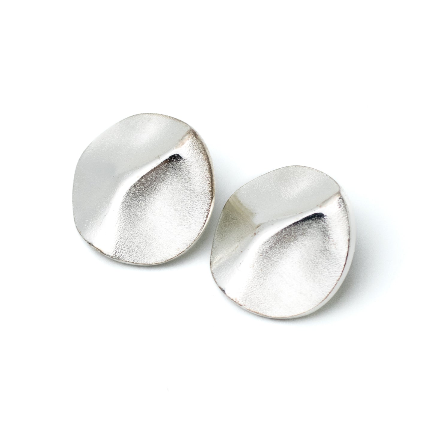 Lapponia “Savannah” Vintage Sterling Silver Clip-On Earrings by Björn Weckström