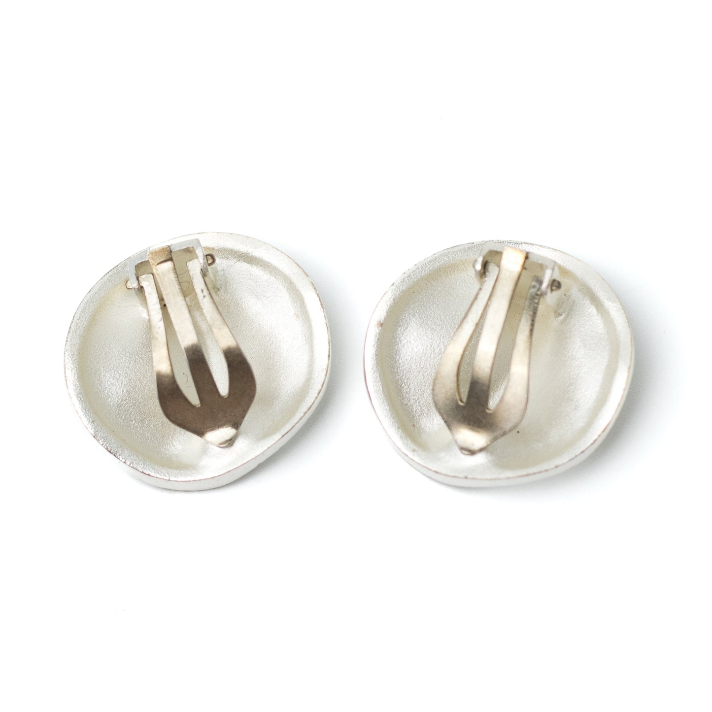 Lapponia “Savannah” Vintage Sterling Silver Clip-On Earrings by Björn Weckström