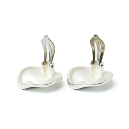 Lapponia “Savannah” Vintage Sterling Silver Clip-On Earrings by Björn Weckström