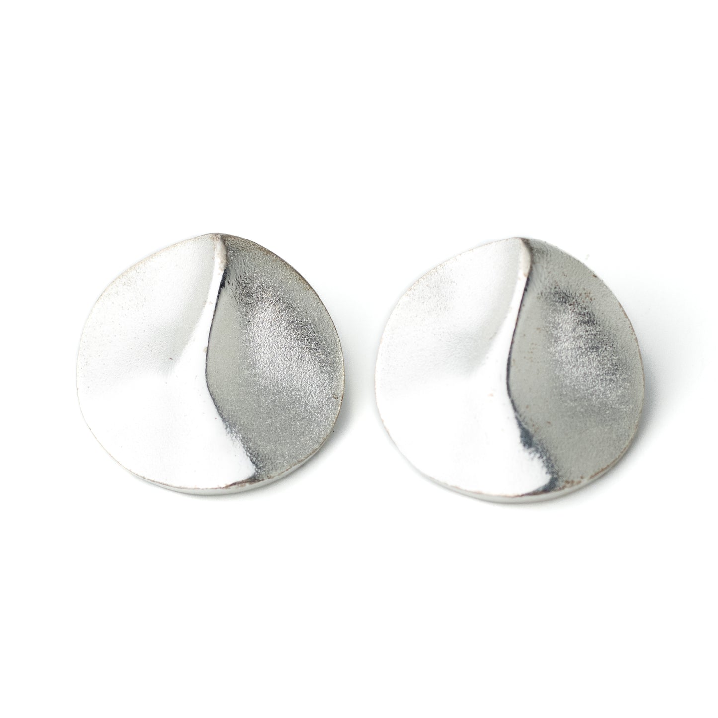 Lapponia “Savannah” Vintage Sterling Silver Clip-On Earrings by Björn Weckström
