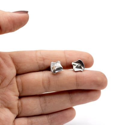Lapponia Fylgia Vintage Sterling Silver Stud Earrings By Björn Weckström