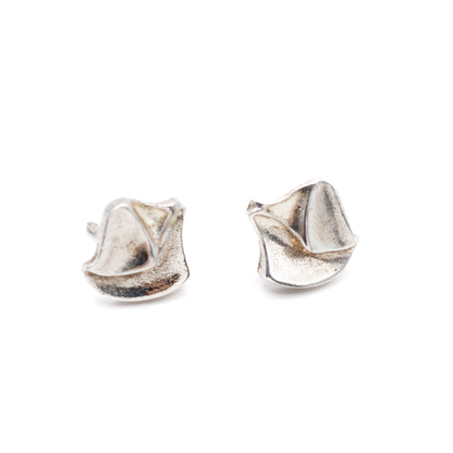 Lapponia Fylgia Vintage Sterling Silver Stud Earrings By Björn Weckström