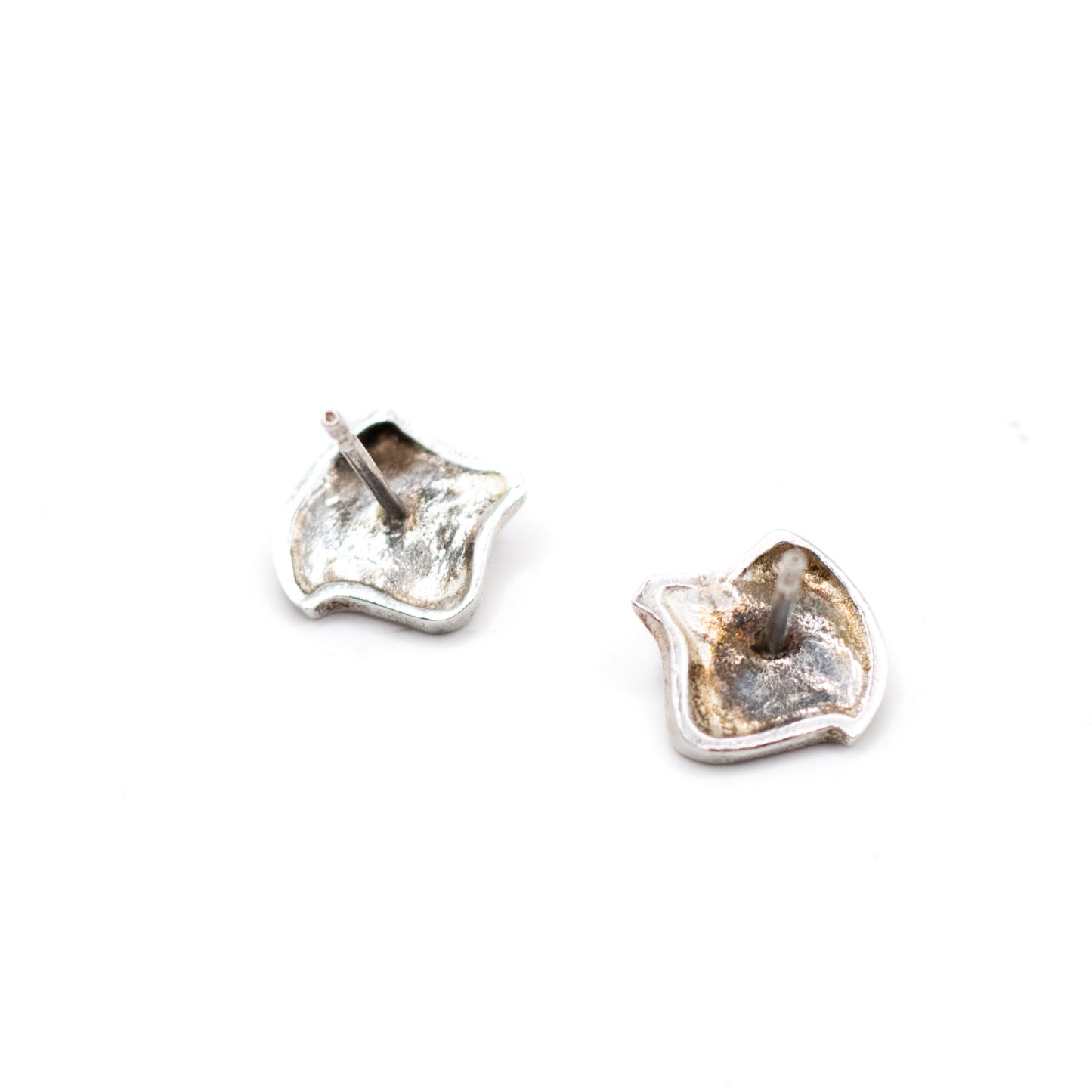 Lapponia Fylgia Vintage Sterling Silver Stud Earrings By Björn Weckström
