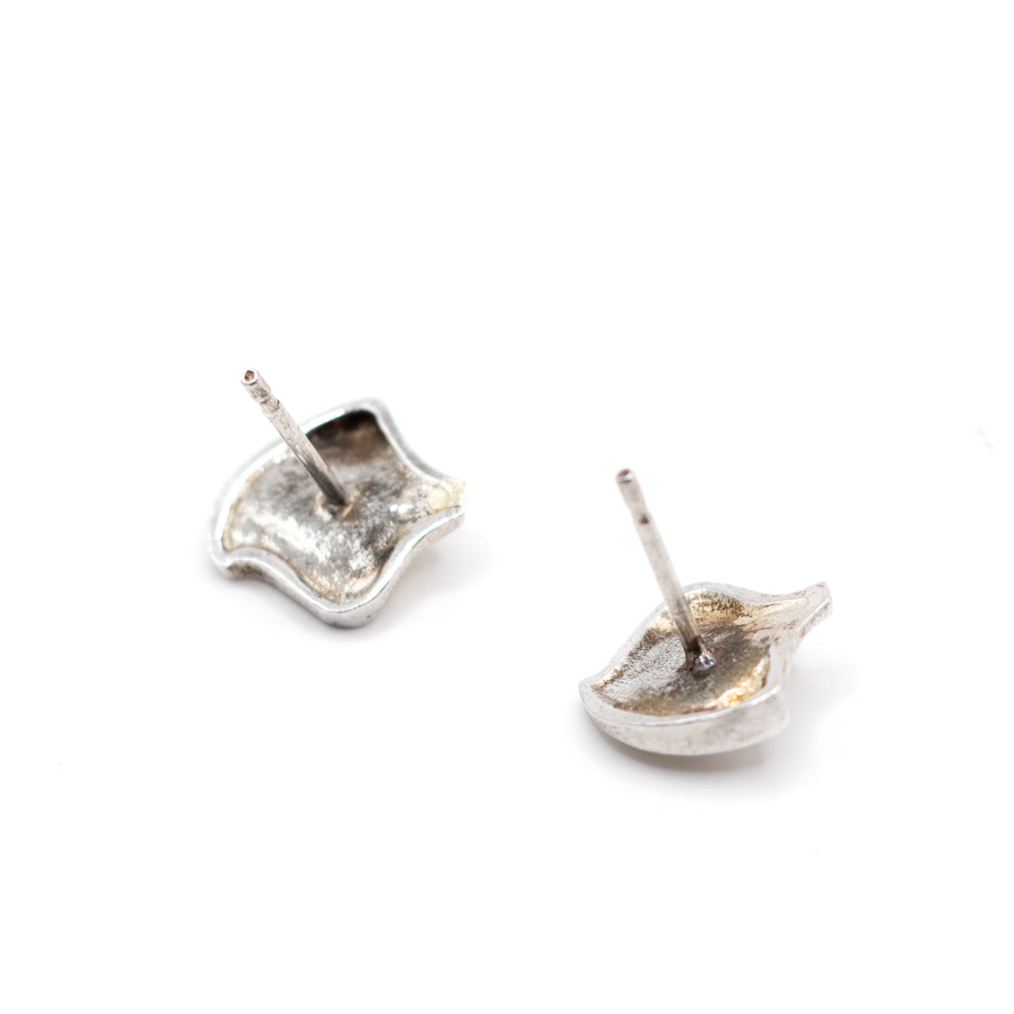 Lapponia Fylgia Vintage Sterling Silver Stud Earrings By Björn Weckström