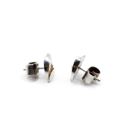 Lapponia Fylgia Vintage Sterling Silver Stud Earrings By Björn Weckström