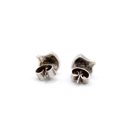 Lapponia Fylgia Vintage Sterling Silver Stud Earrings By Björn Weckström
