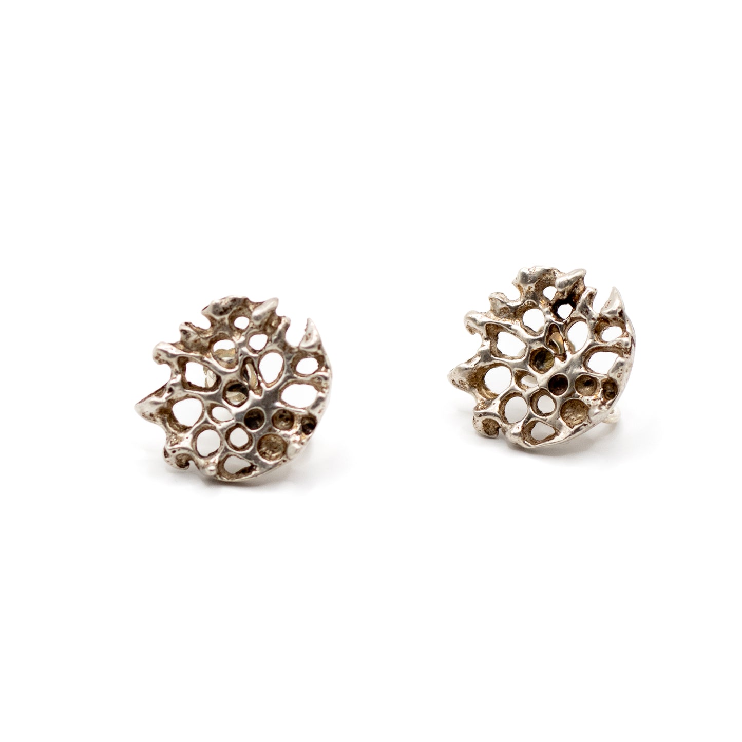 Juhls Tundra Bio Vintage Clip-On Ohrringe aus Sterlingsilber