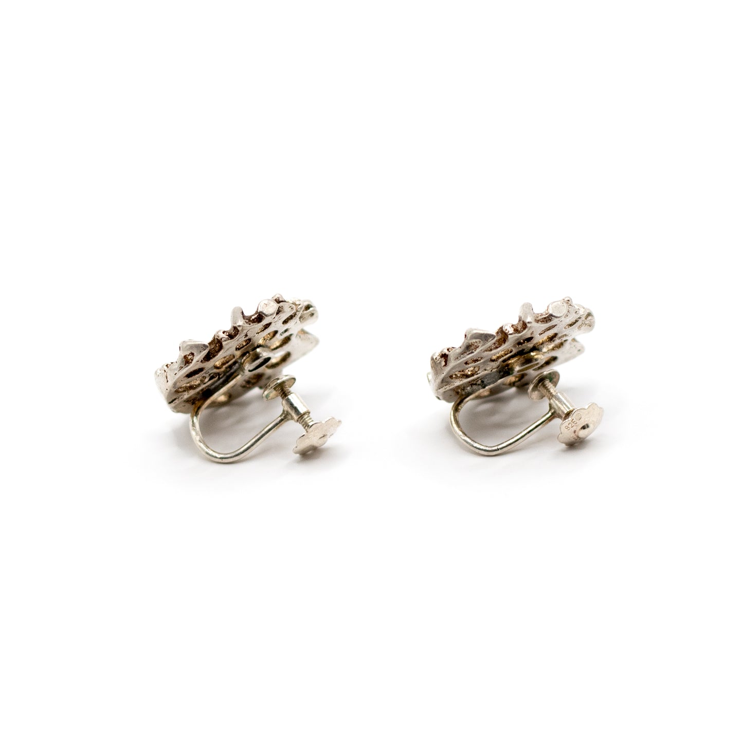 Juhls Tundra Bio Vintage Clip-On Ohrringe aus Sterlingsilber