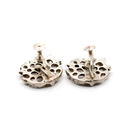 Juhls Tundra Bio Vintage Clip-On Ohrringe aus Sterlingsilber