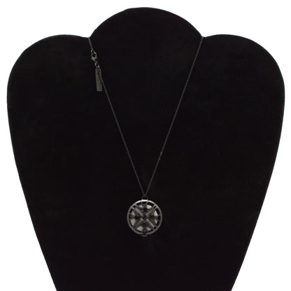 Lalique Hirondelles Perfume Diffuser Vintage Necklace with Black Swallows Pendant