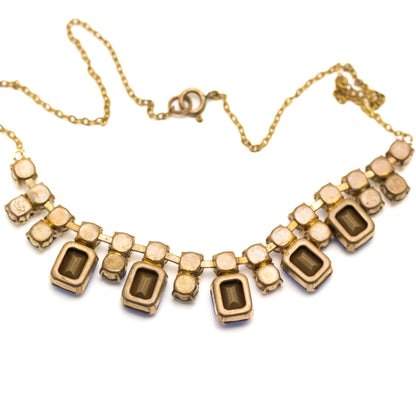 Schoffel & Co. Austrian Crystal Vintage Necklace