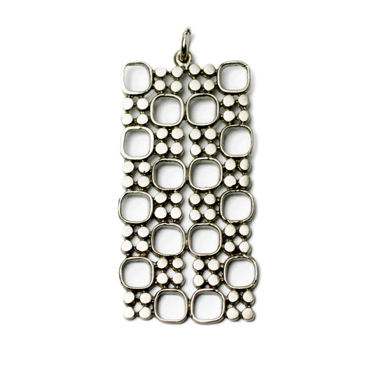 Jorma Laine Vintage Finnish Modernist Silver Pendant