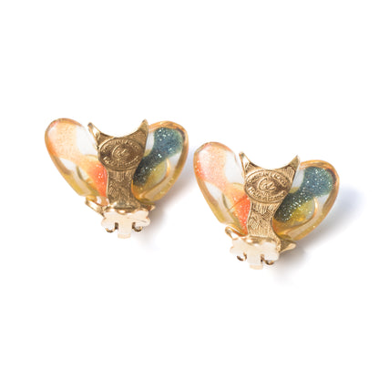 Christian Lacroix Vintage Jewelry Set with Rainbow Resin Hearts