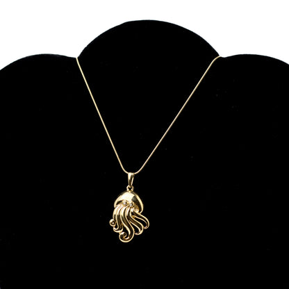 Pierre Lang Gold-Tone Octopus Vintage Pendant with Crystal Eyes