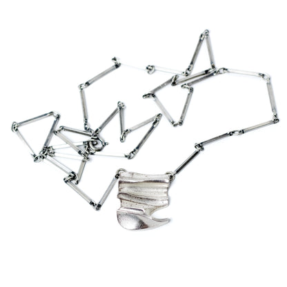Lapponia Cumulus Sterling Silver Pendant Necklace by Björn Weckström 1987
