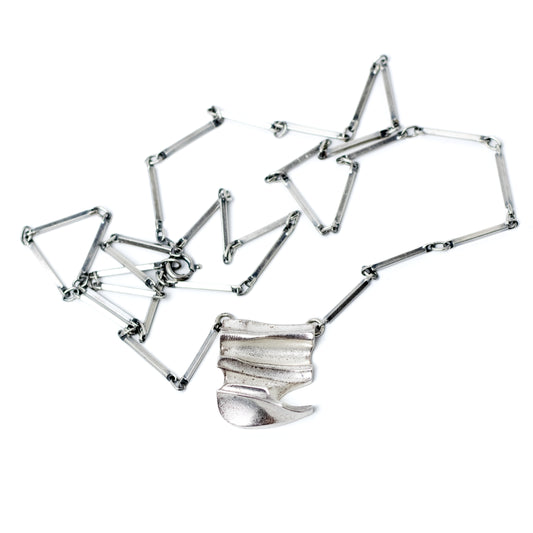 Lapponia Cumulus Sterling Silver Pendant Necklace by Björn Weckström 1987