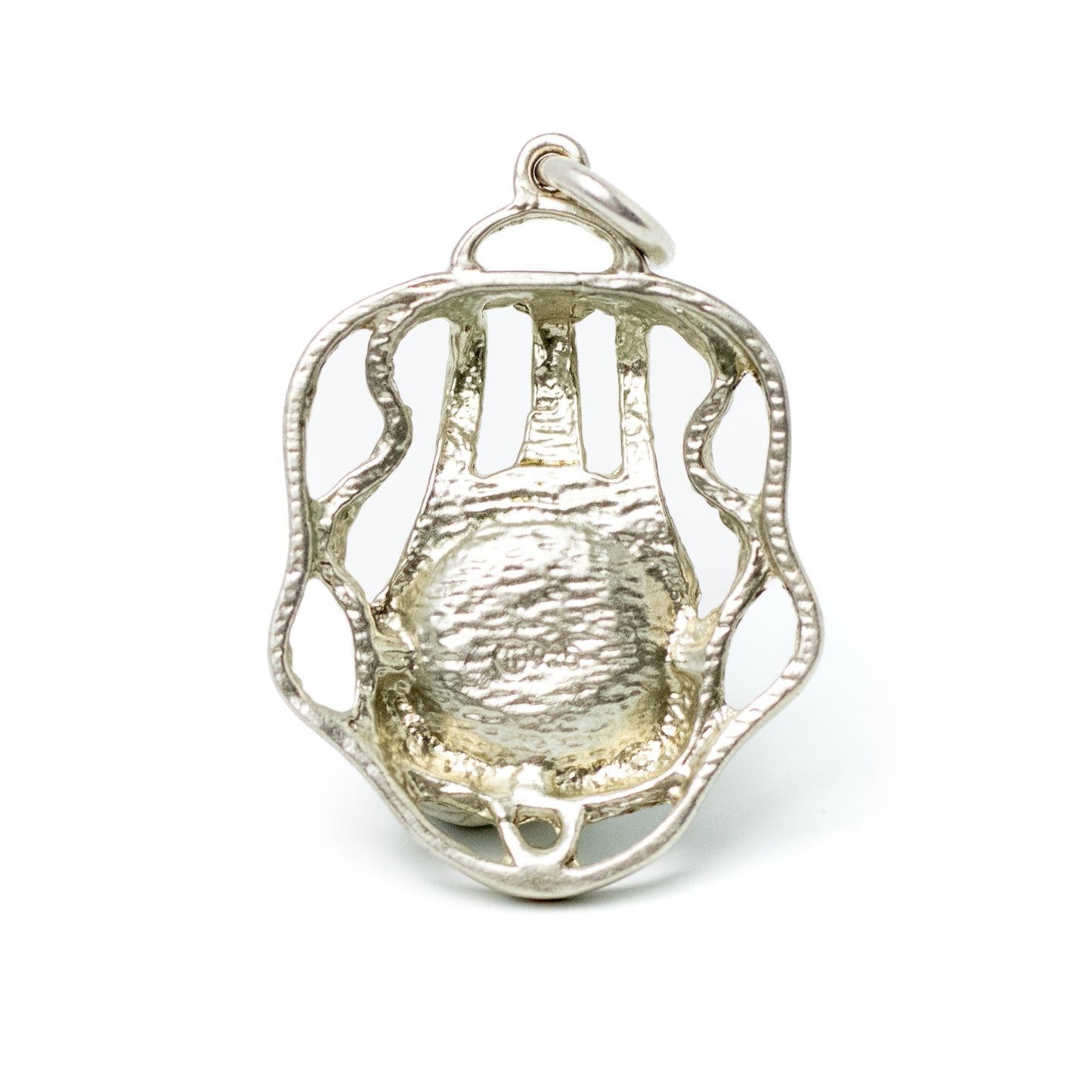 Vintage Theodor Fahrner Silver Pendant with Amazonite Bullet Cabochon