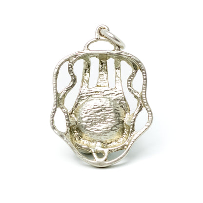 Vintage Theodor Fahrner Silver Pendant with Amazonite Bullet Cabochon