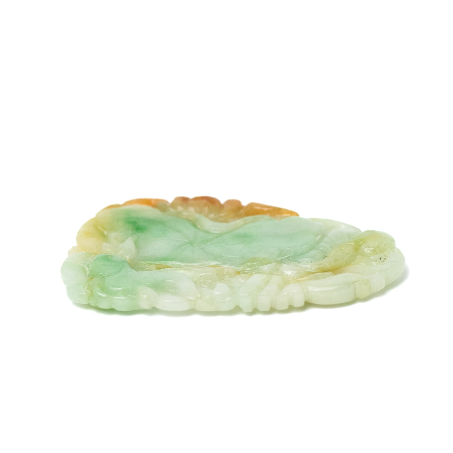 Vintage Carved Natural Jadeite Jade Pendant