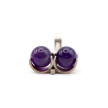 Elis Kauppi Kupittaan Kulta Vintage-Silber-Amethyst-Anhänger