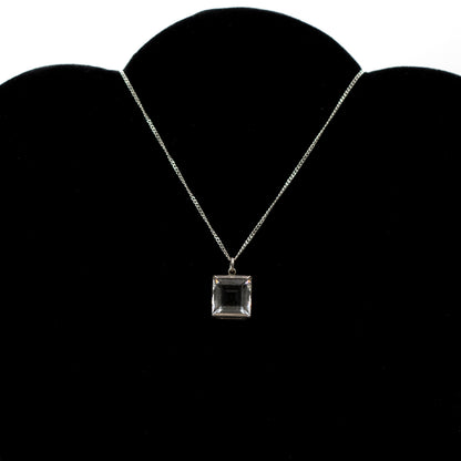 Pendentif vintage en argent et cristal de roche Bengt Hallberg