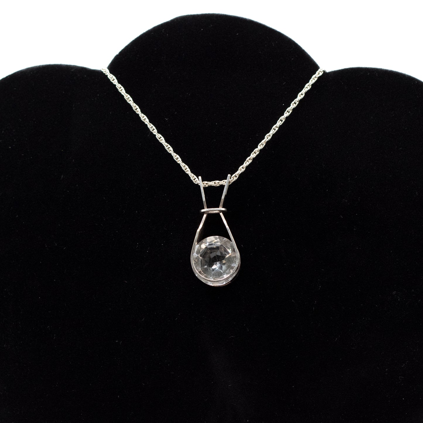 Bergkristall Vintage Finnische Silber Anhänger Halskette Von Kultaseppä Salovaara