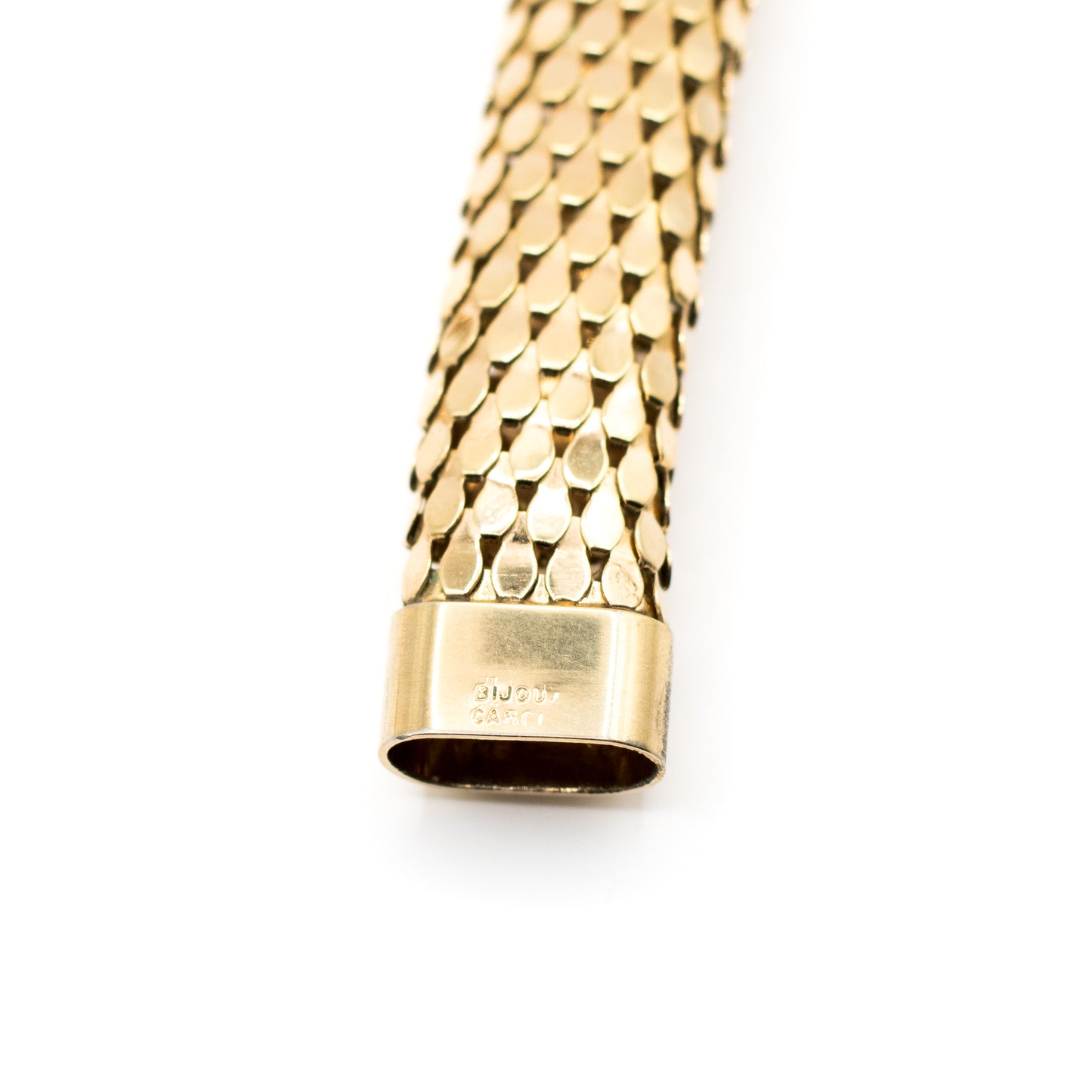 Cascio Bijoux Omega Choker Necklace In Vintage Gold Tone